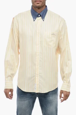 Camicia a Righe Awning Button Down>4SDesigns Discount