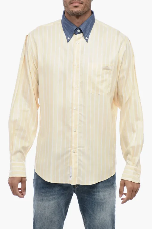Camicia a Righe Awning Button Down>4SDesigns Discount
