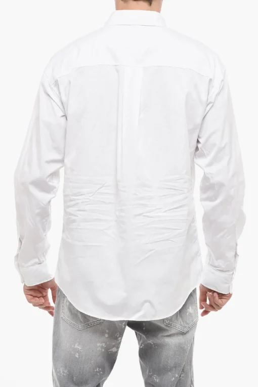 Camicia a Spalla Scesa con Logo a Contrasto>Dsquared2 Clearance