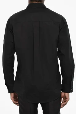 Clearance Camicia a Spalla Scesa con Logo a Contrasto Uomo Camicie