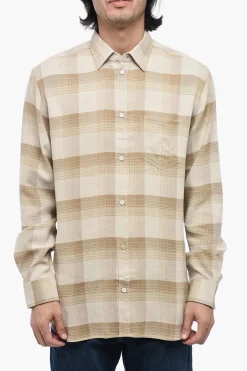 Outlet Camicia ALVISE Con Stampa A Quadri Uomo Camicie