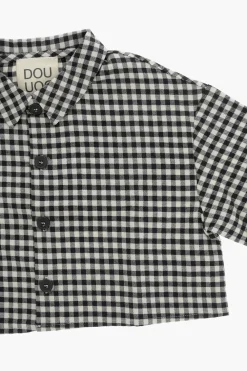 Camicia Bicolore a Quadri>Douuod Sale
