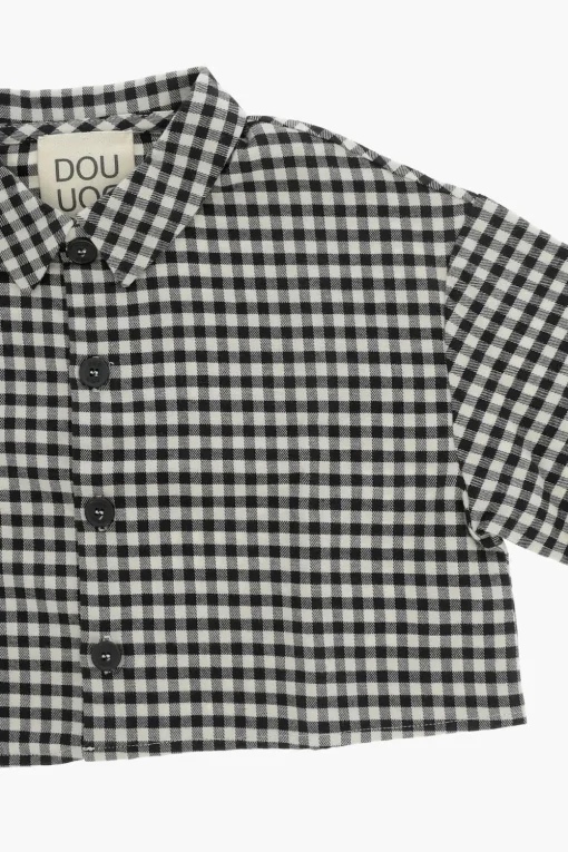 Camicia Bicolore a Quadri>Douuod Sale