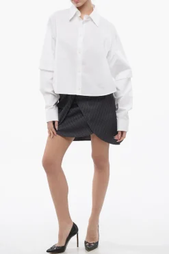 Hot Camicia BOOKISH in Doppio Tessuto con Logo Ricamato Donna Camicie
