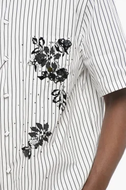Camicia Bowling a Righe con Ricamo in Paillettes></noscript>Dolce & Gabbana Best