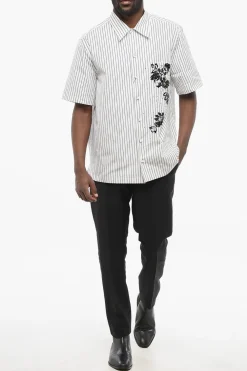Camicia Bowling a Righe con Ricamo in Paillettes></noscript>Dolce & Gabbana Best
