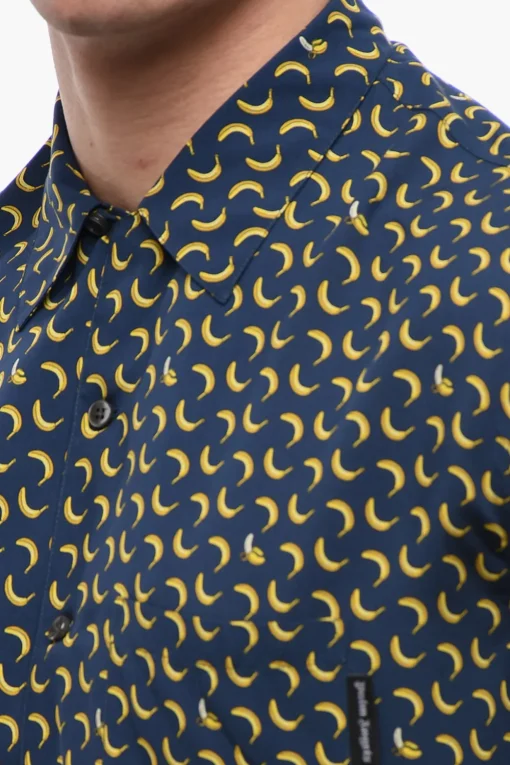 Fashion Camicia Bowling BANANA con Taschino Uomo Camicie