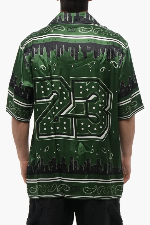 Discount Camicia Bowling BANDANA in Satin Uomo Camicie