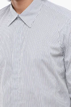 Camicia Casual a Righe Awning con Abbottonatura Nascosta></noscript>PT01 Clearance