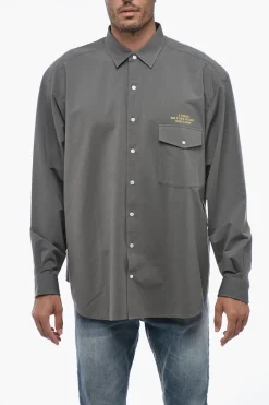 Camicia Casual con Taschino e Collo Italiano>J.Press Sale