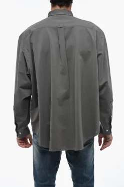 Camicia Casual con Taschino e Collo Italiano>J.Press Sale