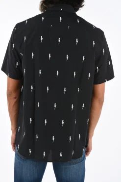 Discount Camicia con Stampa Thunderbolt Uomo Camicie