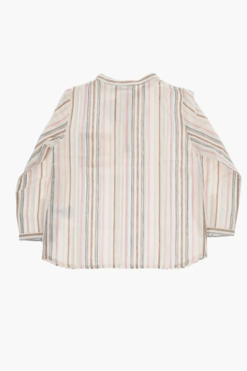 Camicia Coreana ARTISTE A Righe con 3 Bottoni>Bonpoint Outlet