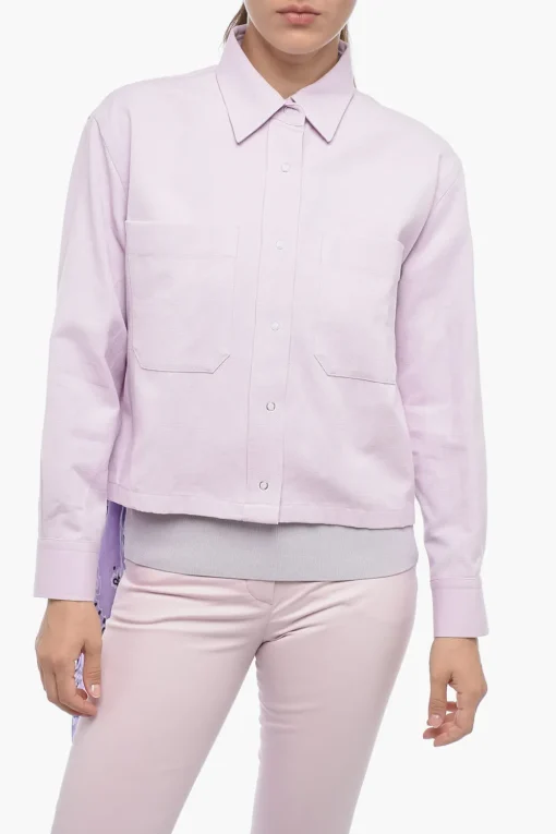 Camicia Cropped Fit MARINA in Misto Lino>Destin Online
