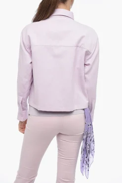 Camicia Cropped Fit MARINA in Misto Lino>Destin Online