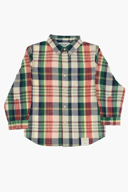 Outlet Camicia DAHO a Quadri Multicolor Bambino Abbigliamento