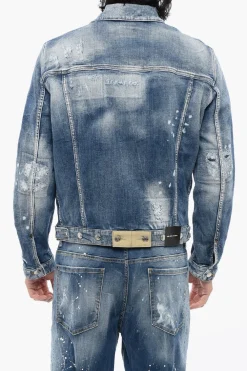 Camicia DAN JEAN in Denim Distressed>Dsquared2 Hot