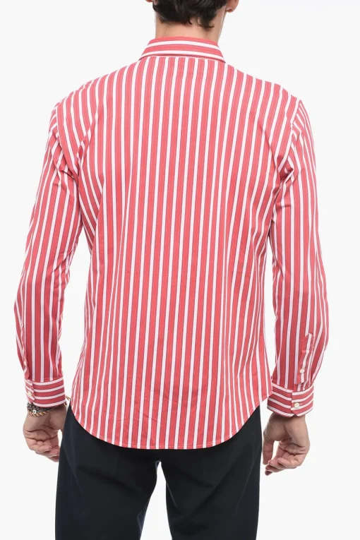 Camicia Elasticizzata con Fantasia a Righe>Brian Dales Fashion