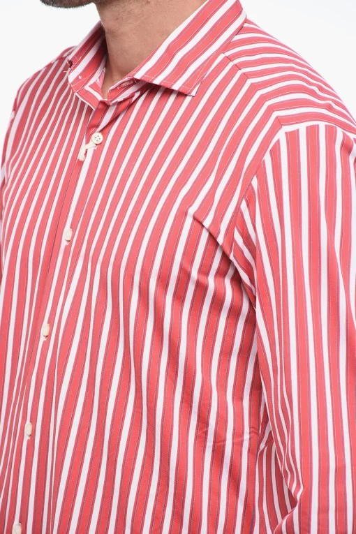 Camicia Elasticizzata con Fantasia a Righe>Brian Dales Fashion