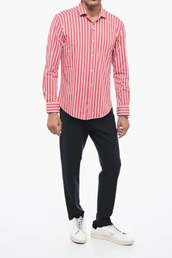 Camicia Elasticizzata con Fantasia a Righe></noscript>Brian Dales Fashion