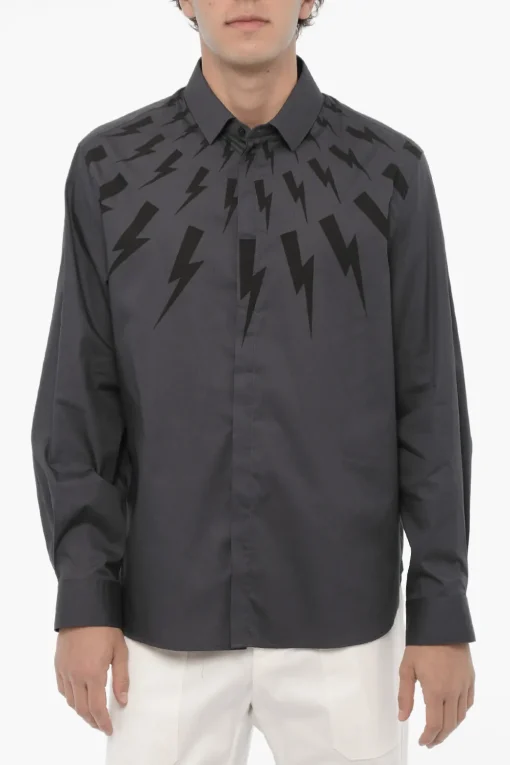 Discount Camicia FAIRISLE THUNDERBOLT Loose Fit Uomo Camicie