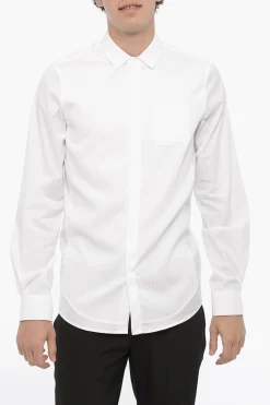 Camicia Fitted Slim Fit con Taschino>Neil Barrett Outlet