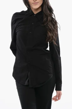 Camicia FOLDOUT In Popeline di Cotone con Dettagli Tono su Tono in Satin>R13 Hot