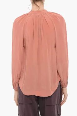 Camicia HEZZY in Raso con Collo alla Coreana>AllSaints Clearance