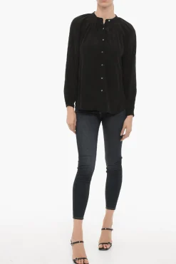 Camicia HEZZY in Raso con Collo alla Coreana></noscript>AllSaints Fashion