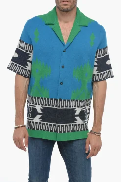 Camicia ICON in Jacquard a Manica Corta>Alanui Sale