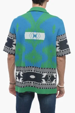 Camicia ICON in Jacquard a Manica Corta>Alanui Sale