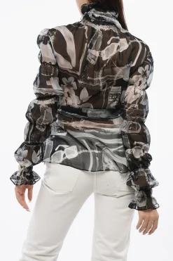 Outlet Camicia in Chiffon X-RAY con Coulisse in Vita Donna Camicie
