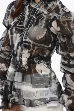 Outlet Camicia in Chiffon X-RAY con Coulisse in Vita Donna Camicie