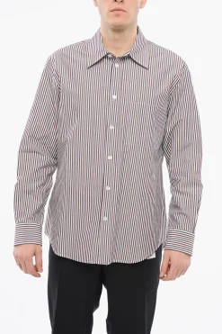 Best Camicia in Cotone a Righe Awning con Taschino Uomo Camicie