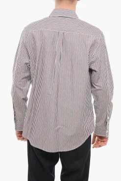 Best Camicia in Cotone a Righe Awning con Taschino Uomo Camicie
