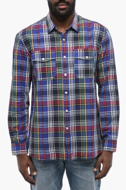 Camicia In Cotone ALASKAN A Quadri>Woolrich Best