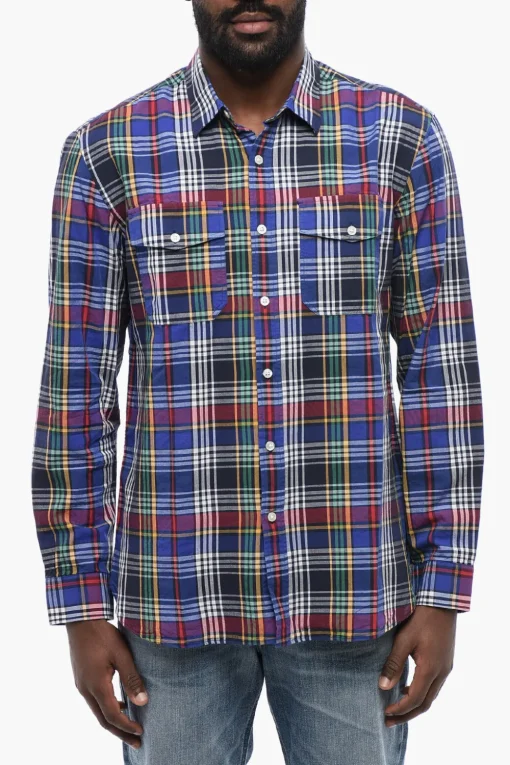Camicia In Cotone ALASKAN A Quadri>Woolrich Best