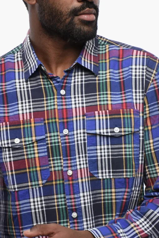 Camicia In Cotone ALASKAN A Quadri>Woolrich Best