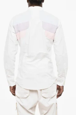 Camicia in Cotone Button Down Con Stelle in Strass>Dsquared2 Sale