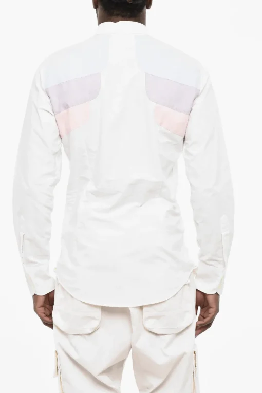 Camicia in Cotone Button Down Con Stelle in Strass>Dsquared2 Sale