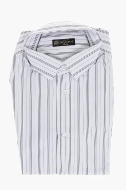 Hot Camicia in Cotone con Motivo a Righe Balanced Uomo Camicie