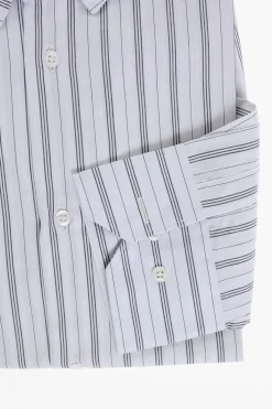 Hot Camicia in Cotone con Motivo a Righe Balanced Uomo Camicie