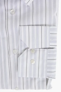 Fashion Camicia in Cotone con Motivo a Righe Balanced Uomo Camicie