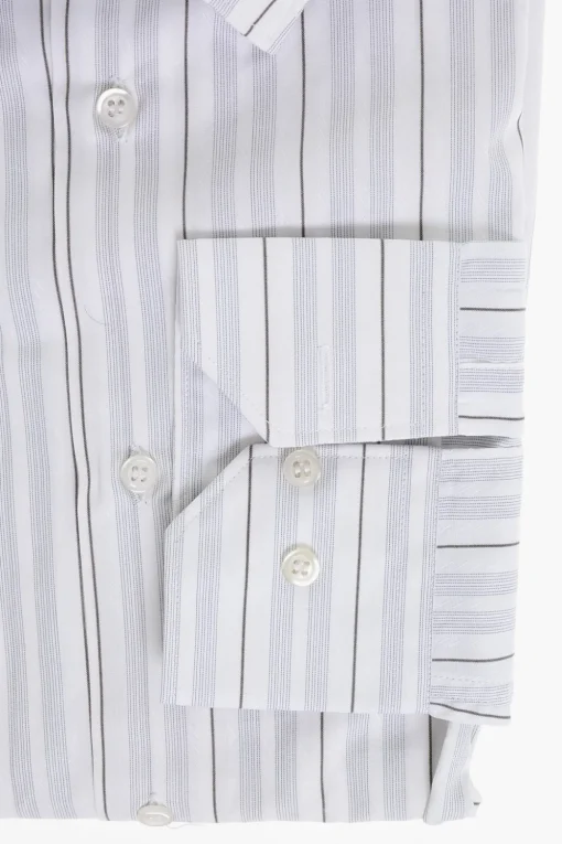Fashion Camicia in Cotone con Motivo a Righe Balanced Uomo Camicie