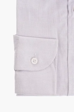 Camicia in Cotone con Motivo Micro Pin Check></noscript>Corneliani Online