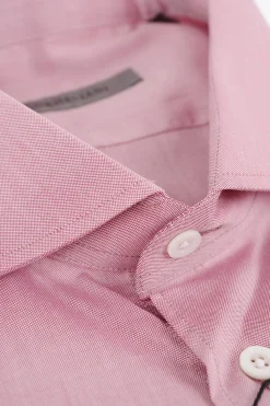 Camicia in Cotone Hopsack con Collo Francese></noscript>Corneliani Online