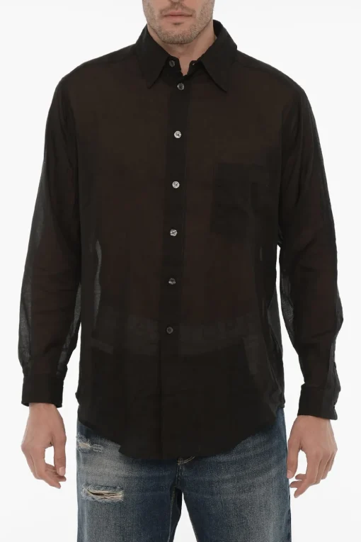 Camicia in Cotone Leggero con Taschino>Rold Skov Clearance