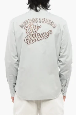 Camicia in Cotone NATLOVER con Ricamo Openwork>Off-White Clearance