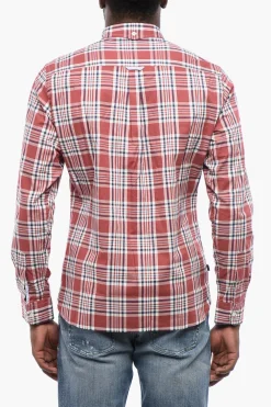 New Camicia In Cotone OXFORD A Quadri Uomo Camicie