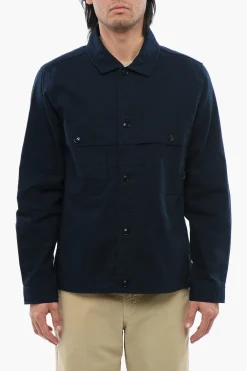 New Camicia In Cotone STAG Con Tasche Frontali Uomo Camicie